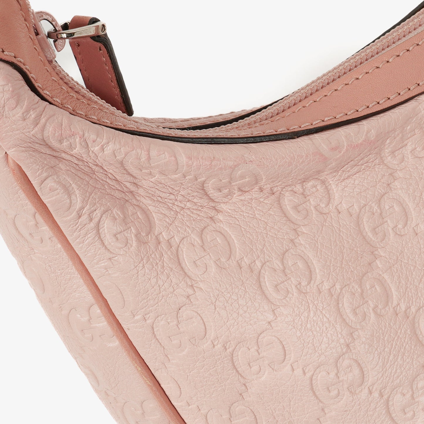 Gucci Guccissima Pink Charmy Hobo Bag
