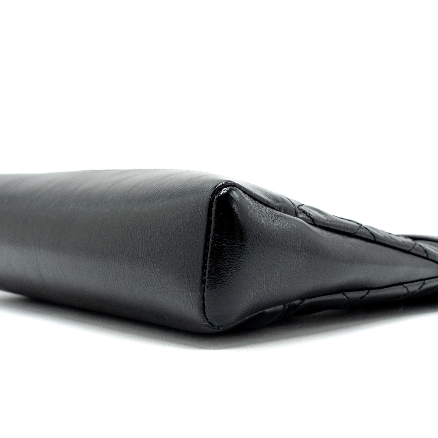 Chanel 23C mini 31 bag shiny calfskin black L (microchip)