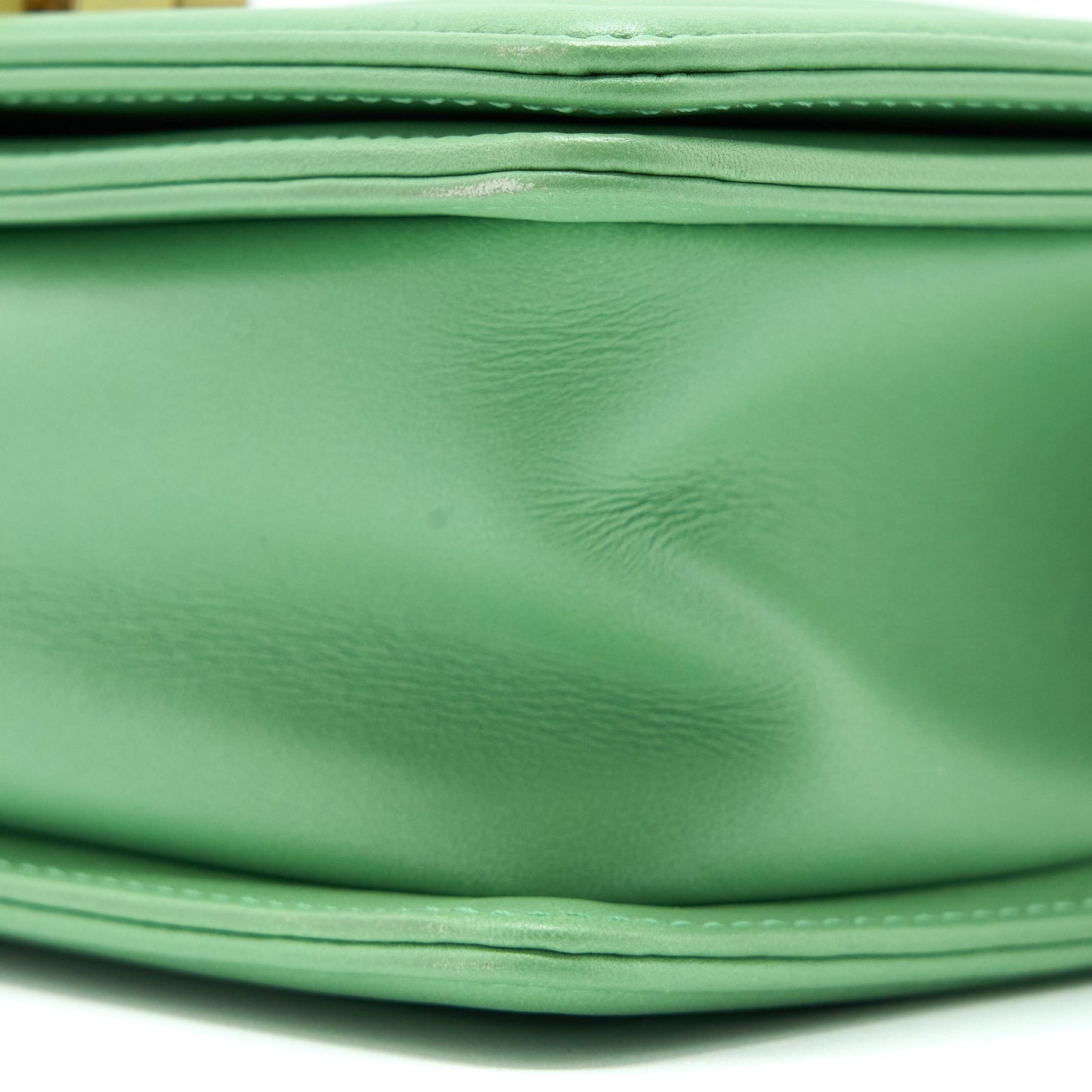 Chanel Small Boy Bag Calfskin Green