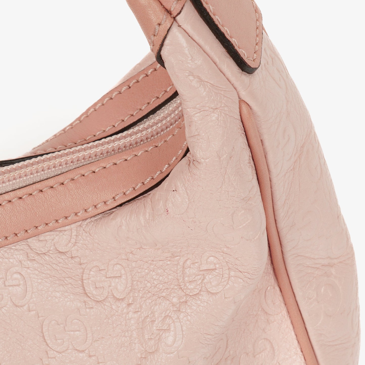 Gucci Guccissima Pink Charmy Hobo Bag