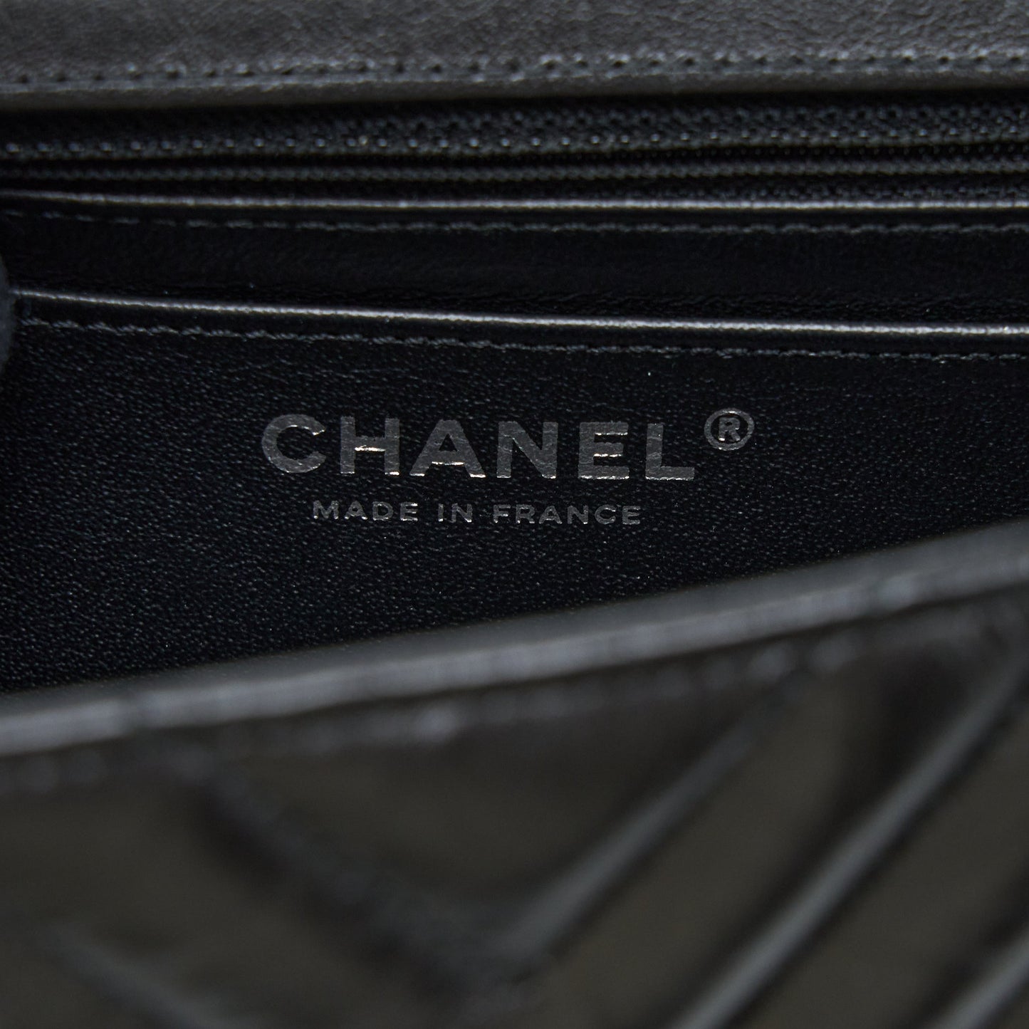 Chanel Mini Reissue 2.55 Flap Bag Chevron Aged Calfskin So Black