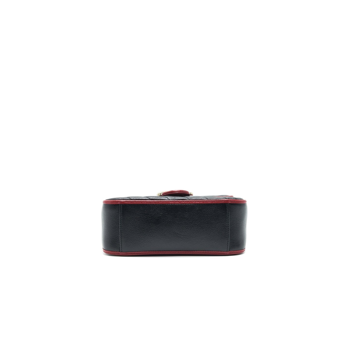 GUCCI GG MARMONT MINI TOP HANDLE BAG BLACK