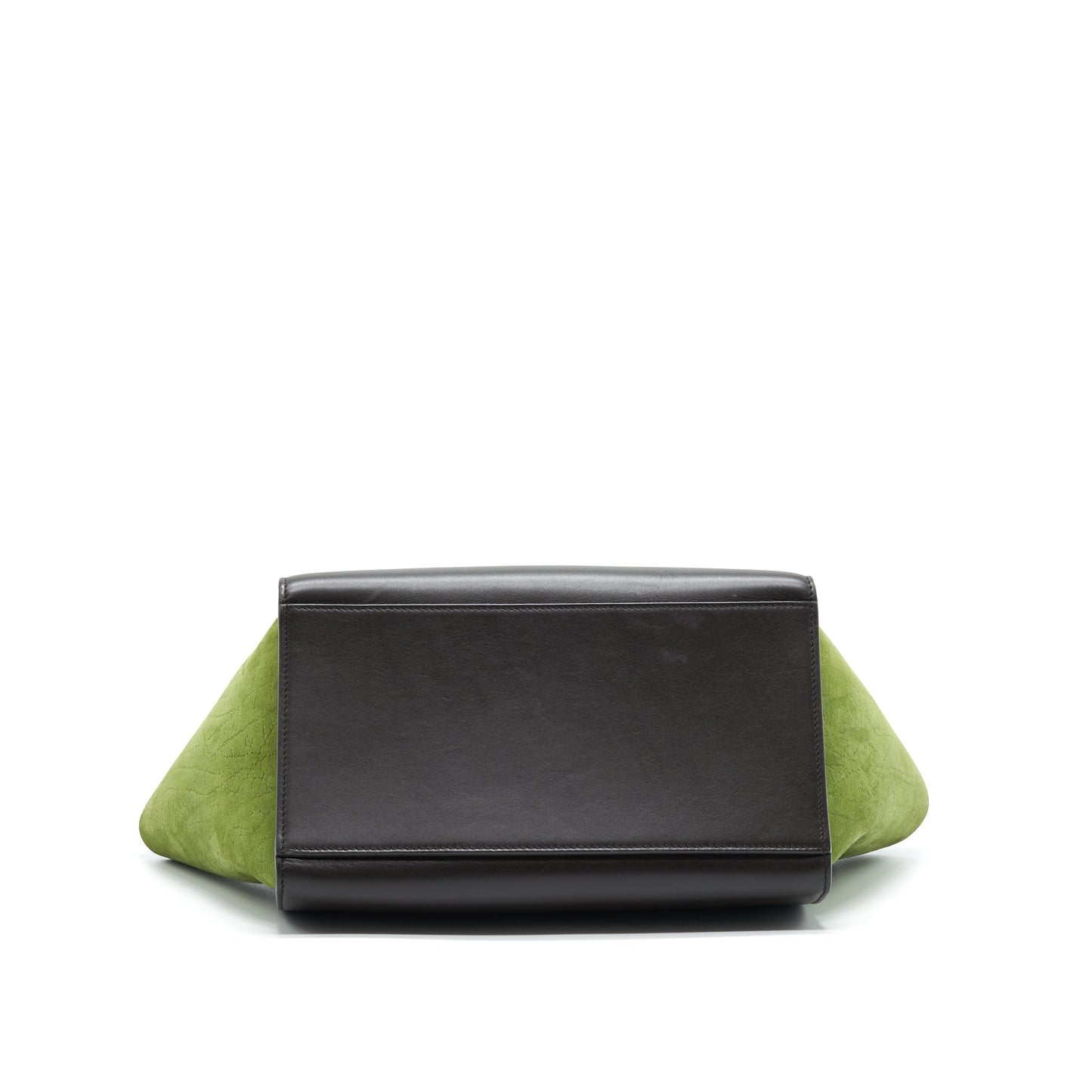 CELINE SMALL TRAPEZE Purse MULTI COLOR BEIGE/ BURGUNDY/ GREEN