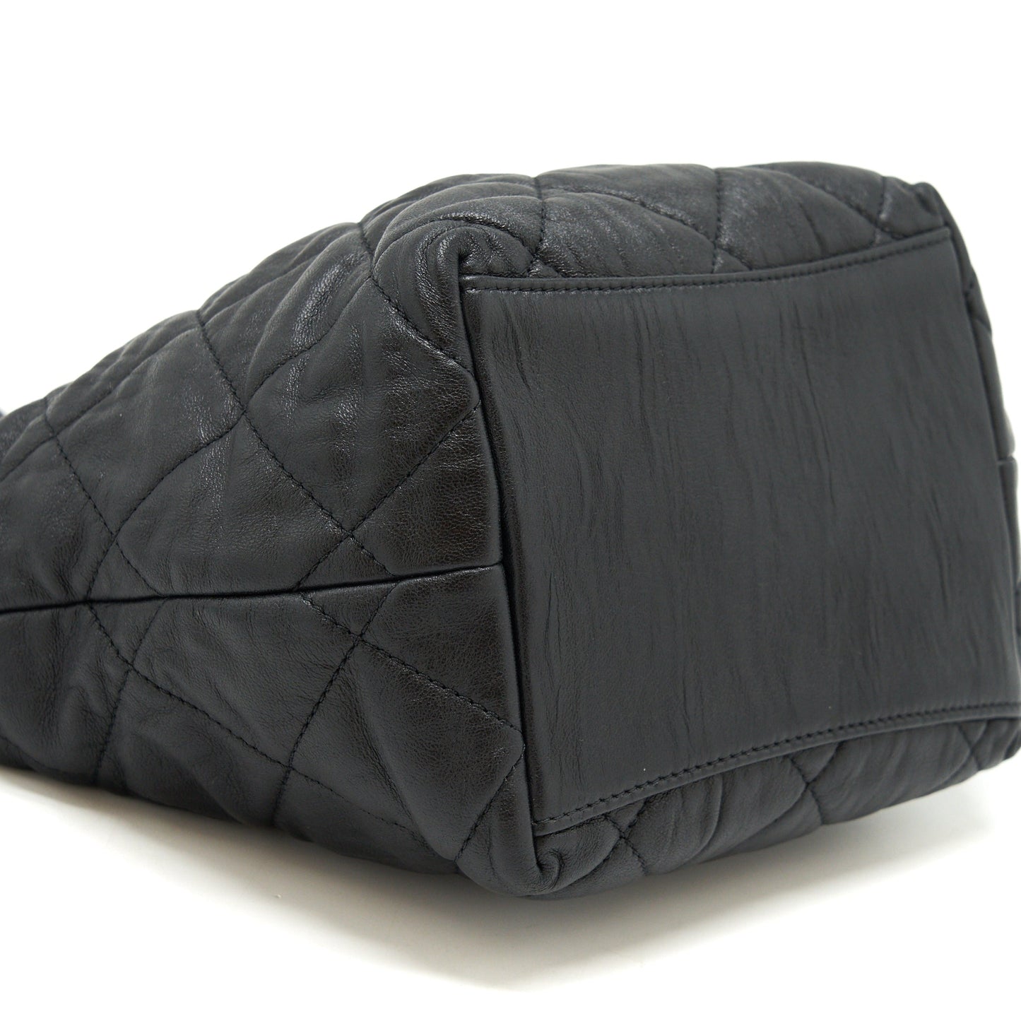 Chanel Hobo Crossbody Bag Lambskin Black