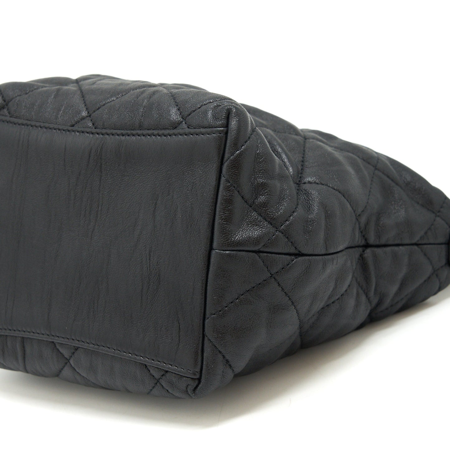 Chanel Hobo Crossbody Bag Lambskin Black