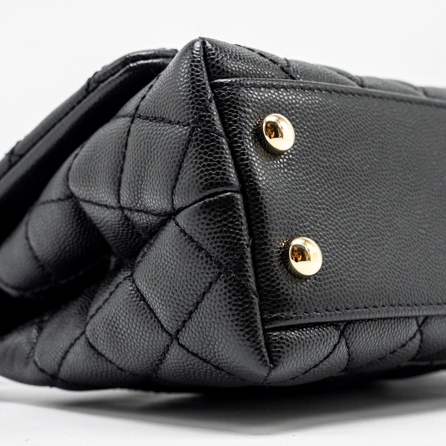 Chanel mini coco handle Caviar black L