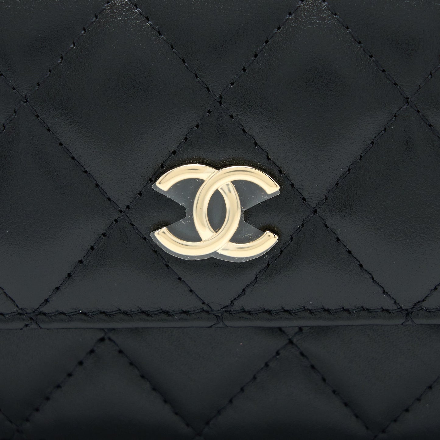 Chanel Mini Bag with Giant Pearl Chain Lambskin Black L