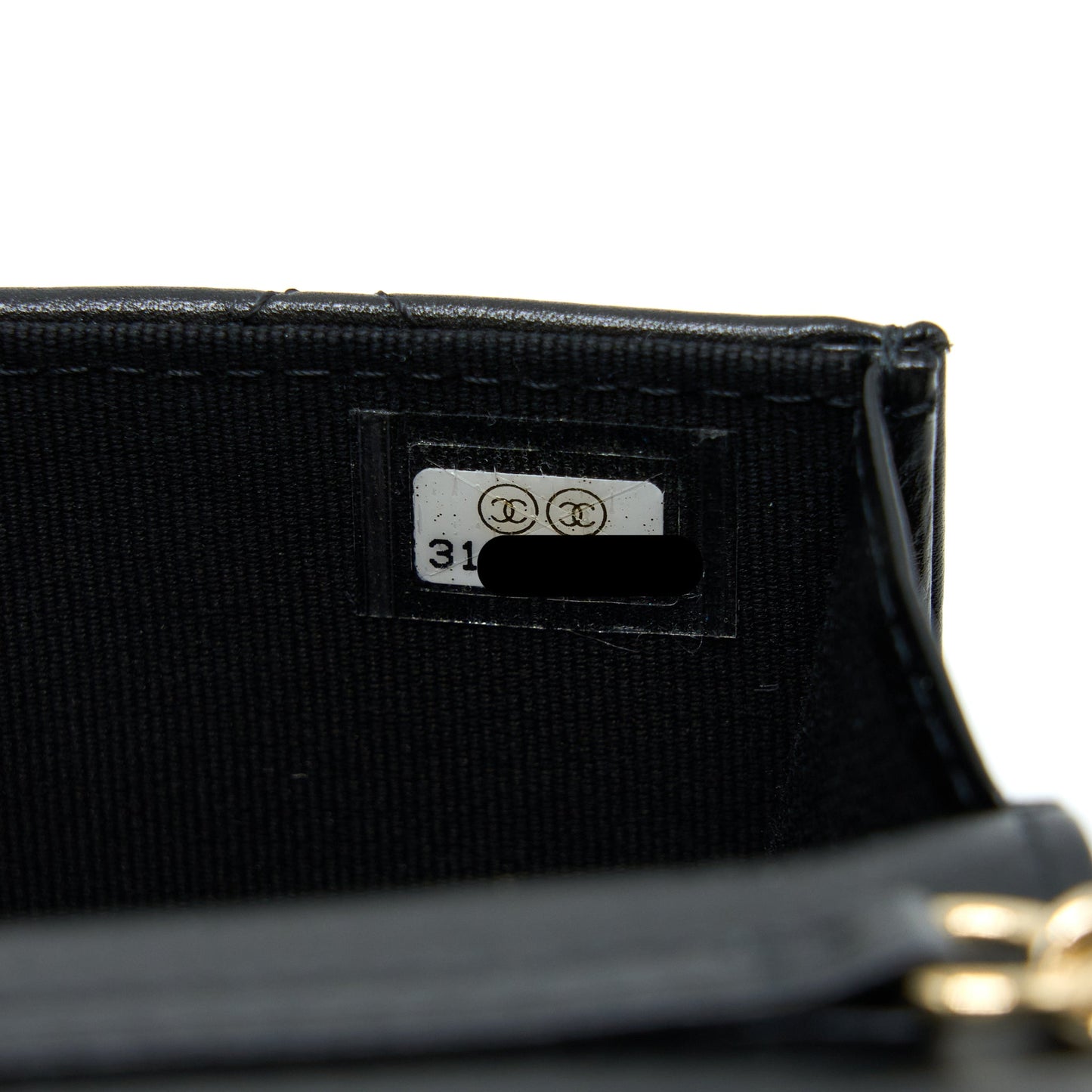 Chanel Mini Bag with Giant Pearl Chain Lambskin Black L