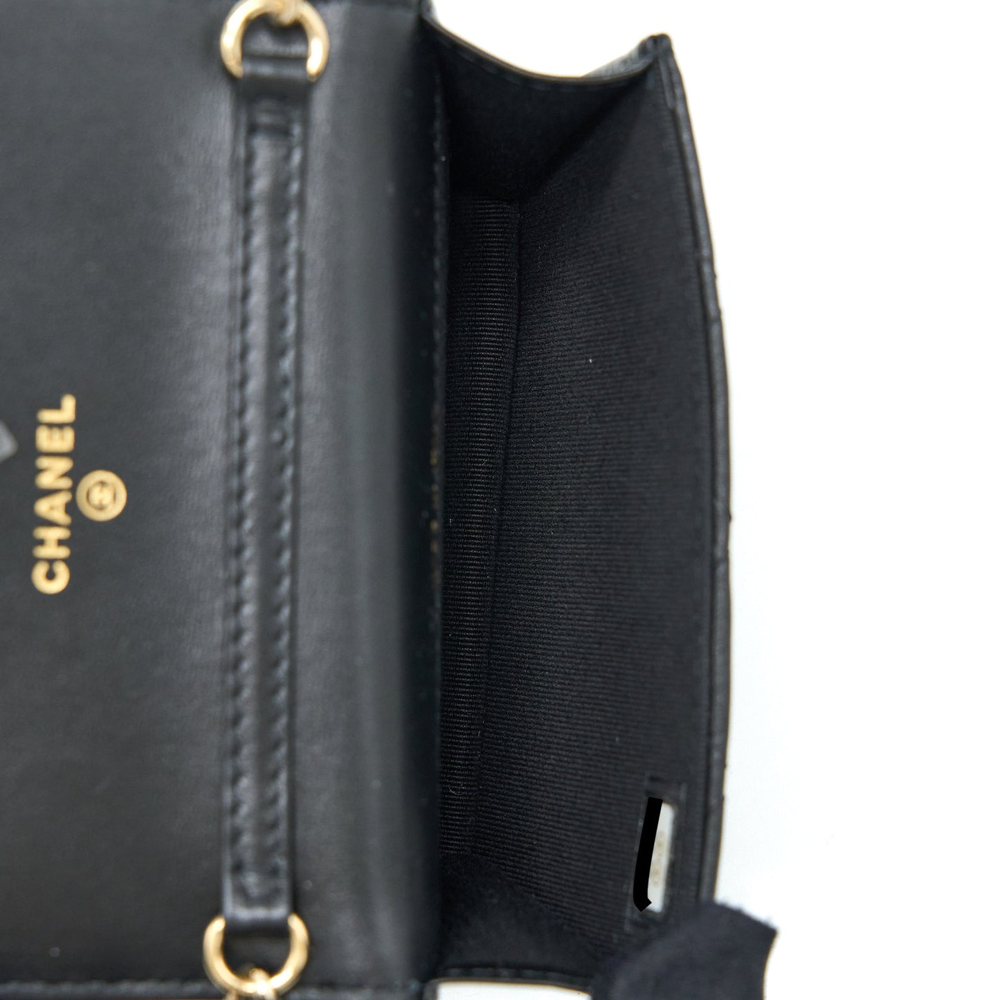 Chanel Mini Bag with Giant Pearl Chain Lambskin Black L
