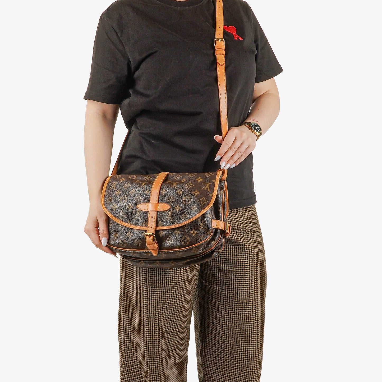 Louis Vuitton Saumur Monogram Canvas Shouder Bag