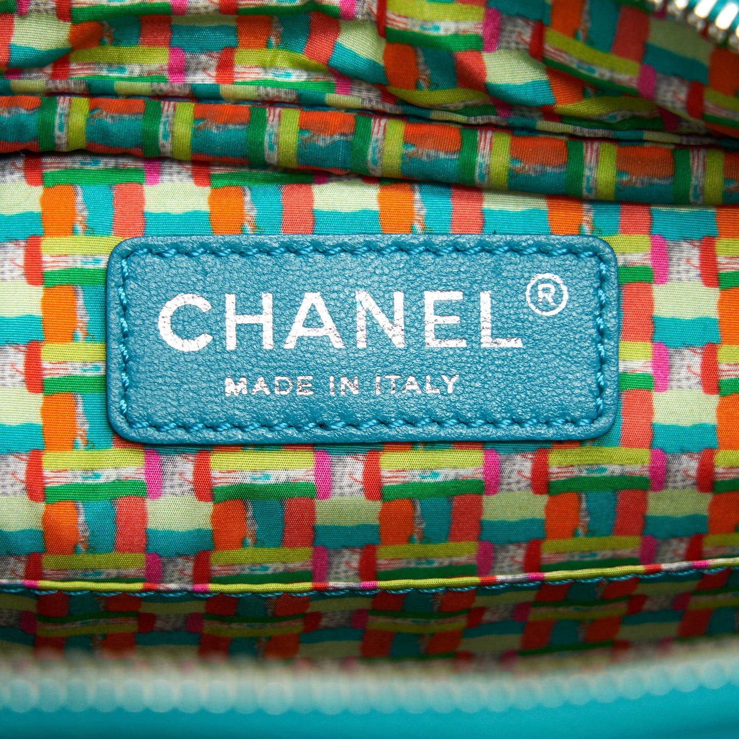 Chanel Quilted Rubberized Lambskin Coco Rain Camera Bag Blue