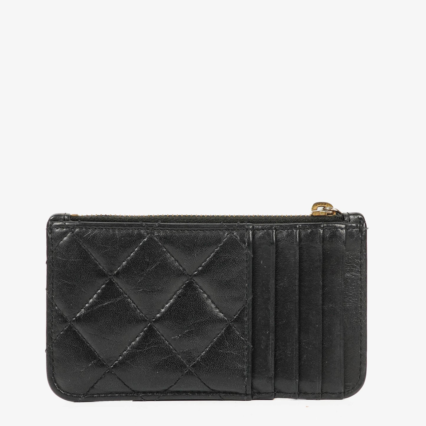 Chanel Black Quilted Leather Coin Purse