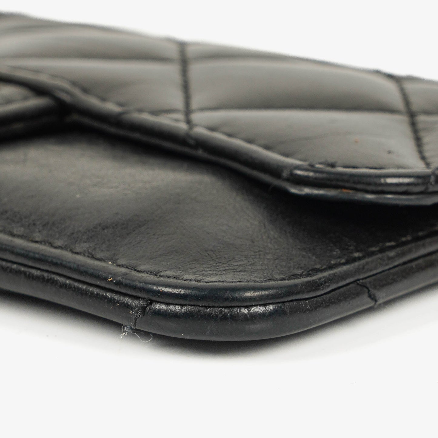 Chanel Black Quilted Leather Coin Purse