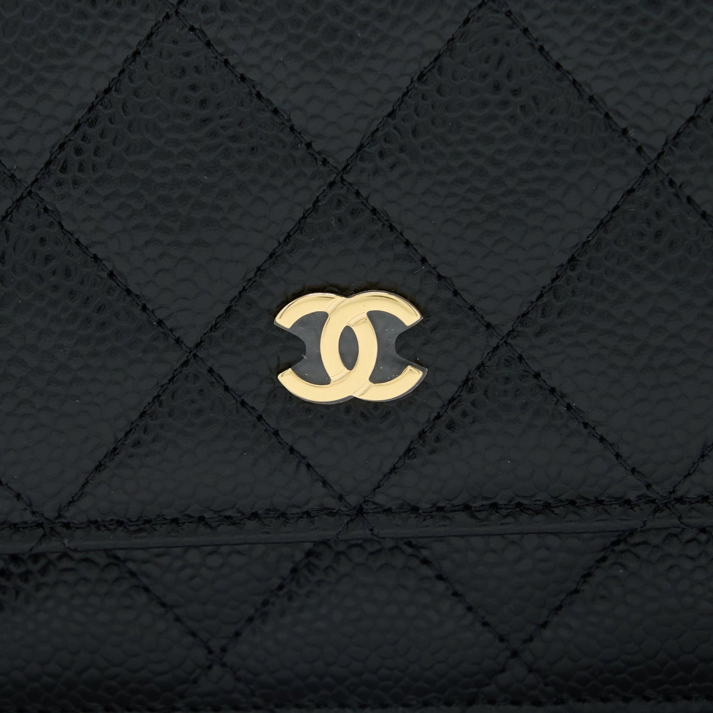 Chanel Classic Wallet On Chain Caviar Black ( Microchip)