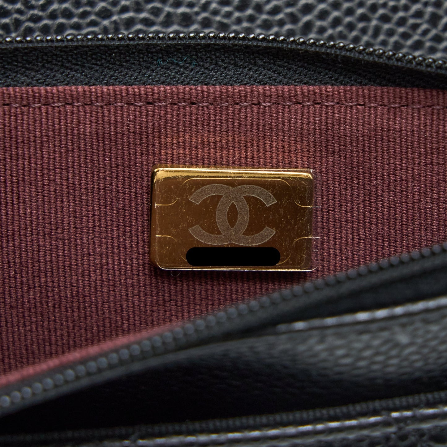 Chanel Classic Wallet On Chain Caviar Black ( Microchip)