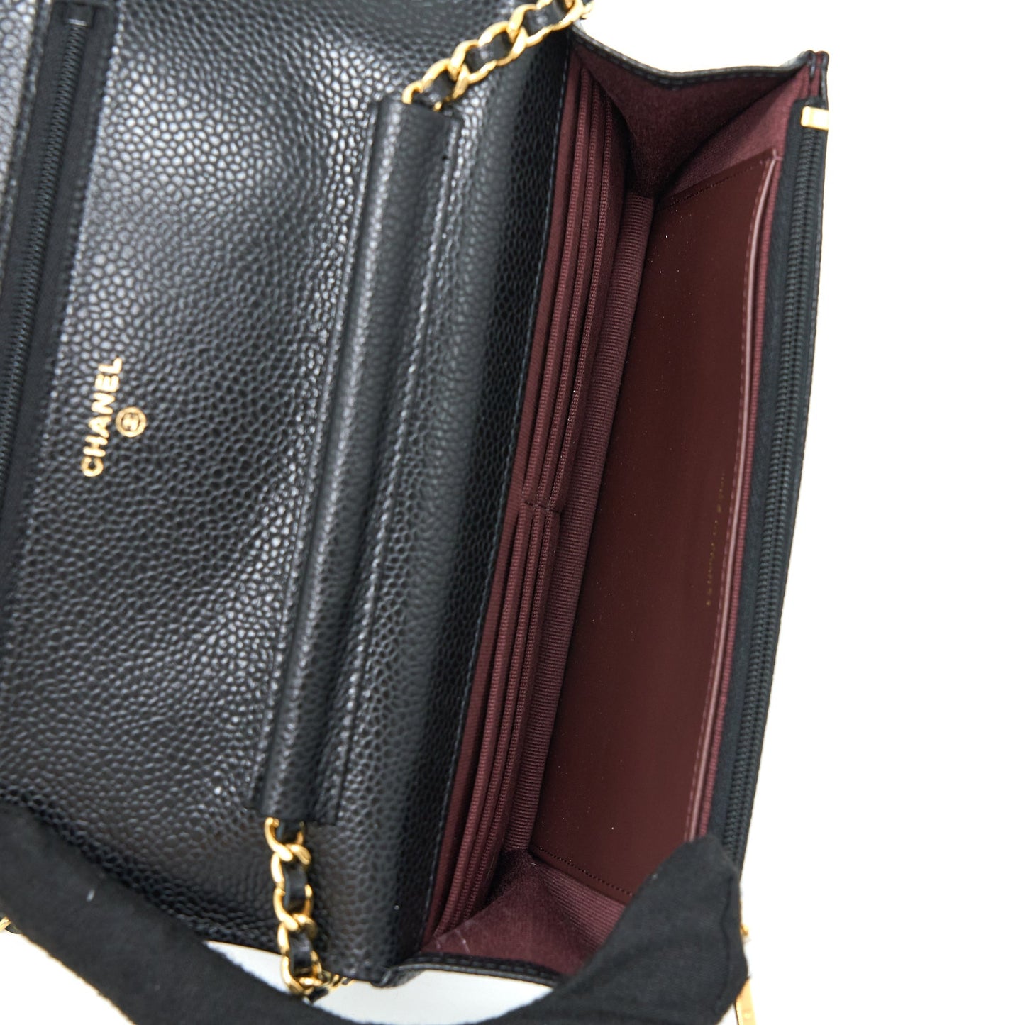Chanel Classic Wallet On Chain Caviar Black ( Microchip)