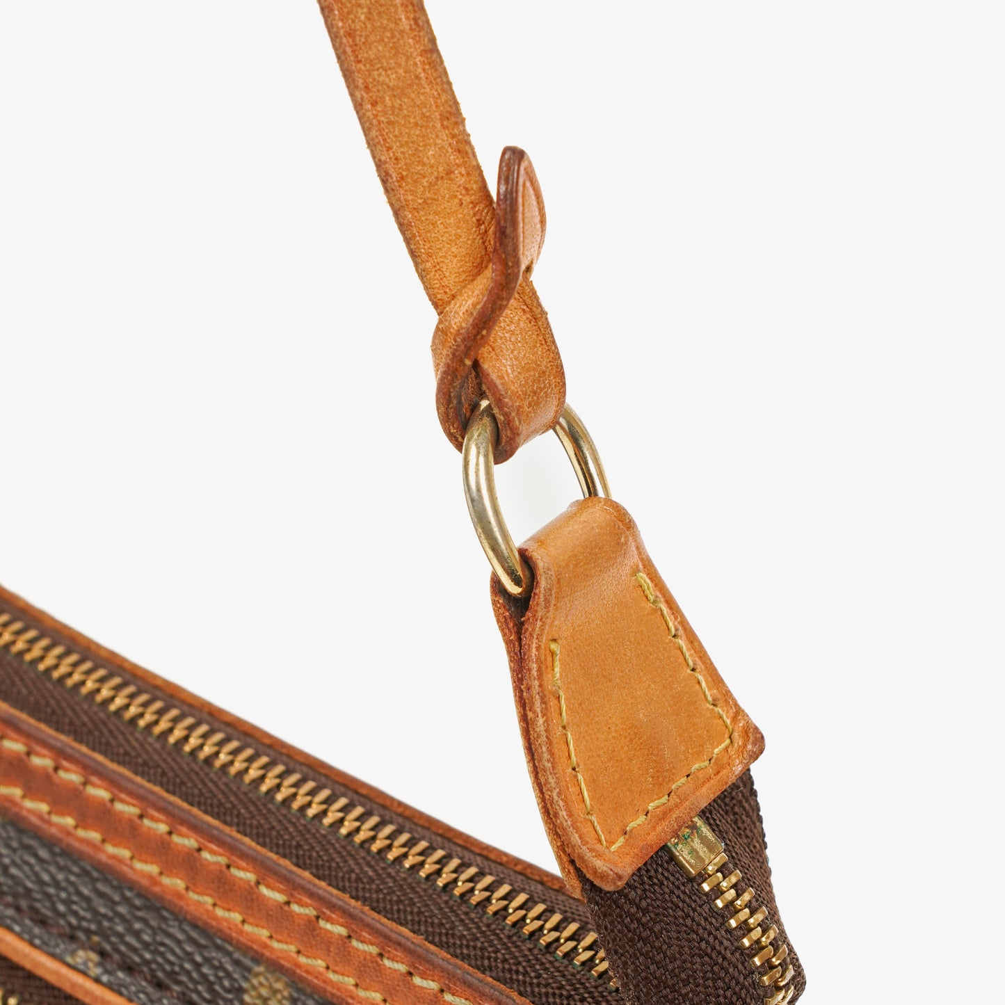 Louis Vuitton Monogram Coated Canvas Riveting Limited Edition Pochette Accessories Clutch Bag
