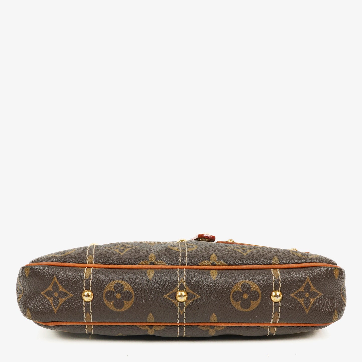 Louis Vuitton Monogram Coated Canvas Riveting Limited Edition Pochette Accessories Clutch Bag