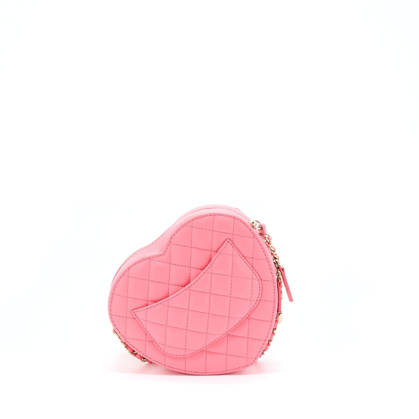 Chanel 22S Heart Bag Lambskin Pink L