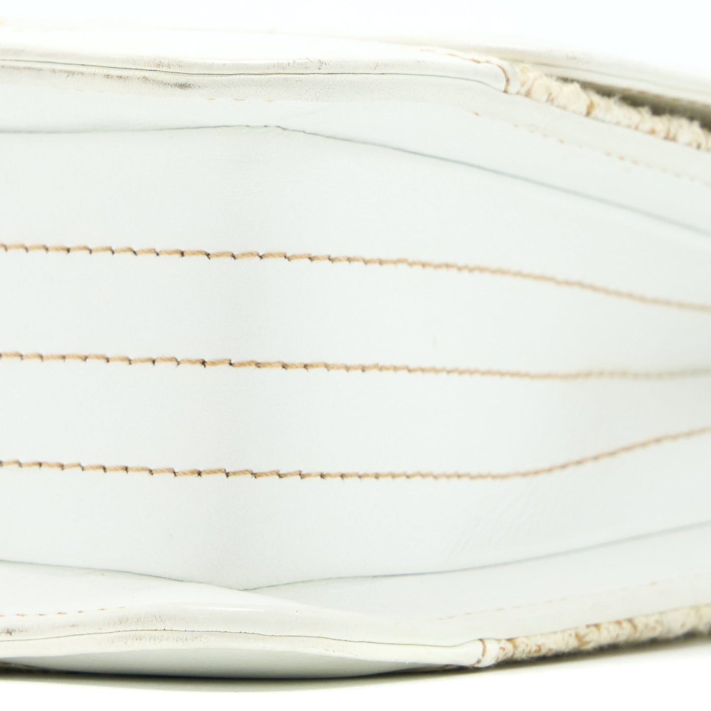 Chanel  Flap Bag Tweed / Leather White