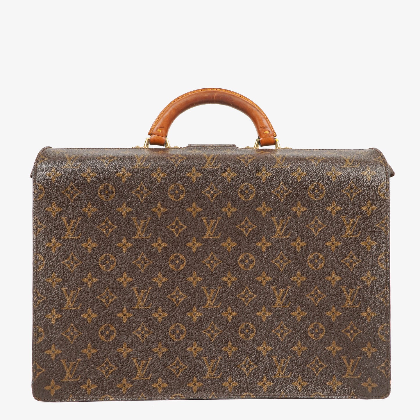 Louis Vuitton Monogram Canvas Serviette Fermoir Briefcase Bag