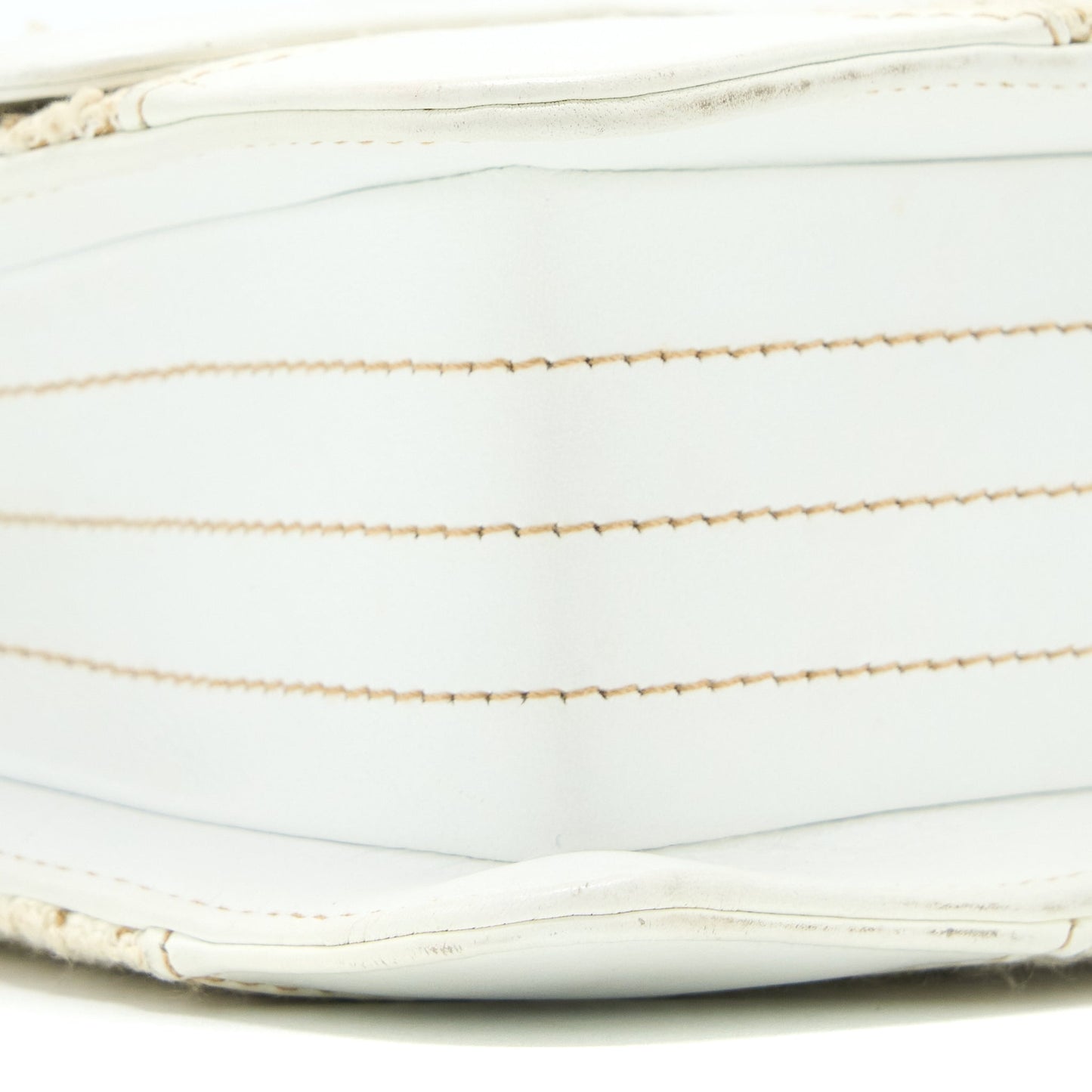 Chanel  Flap Bag Tweed / Leather White