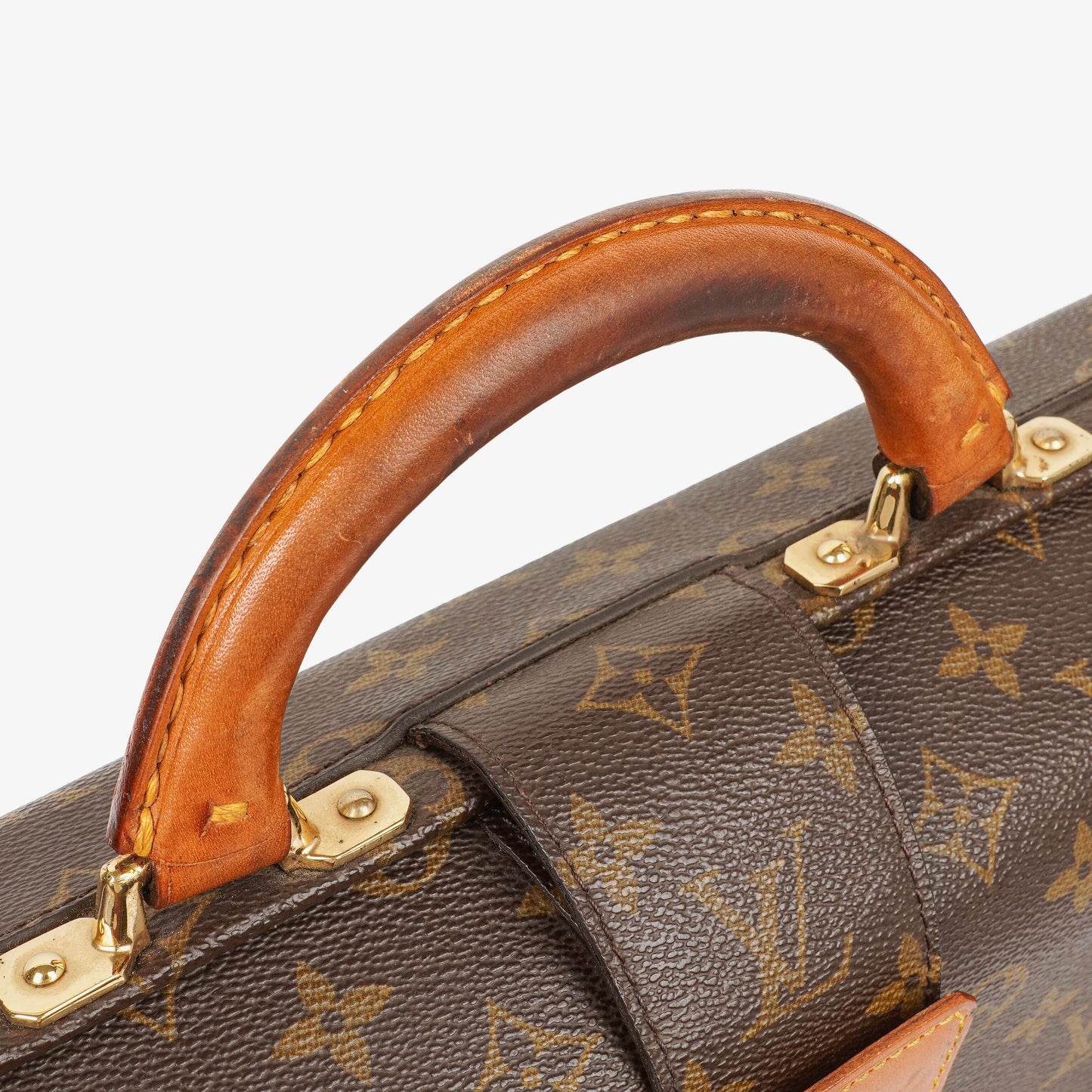 Louis Vuitton Monogram Canvas Serviette Fermoir Briefcase Bag
