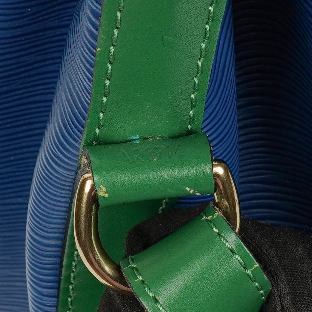 Louis Vuitton Noe Grande GM Bi-Colour Blue/Green Epi Leather Shoulder Bag
