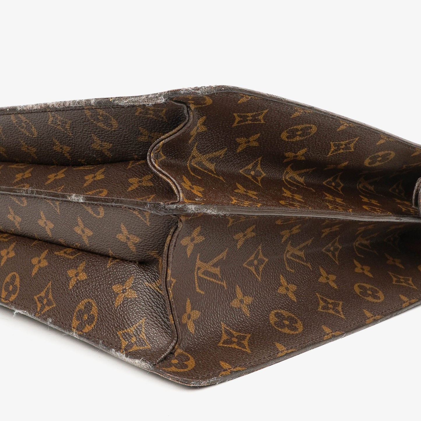 Louis Vuitton Monogram Canvas Serviette Fermoir Briefcase Bag