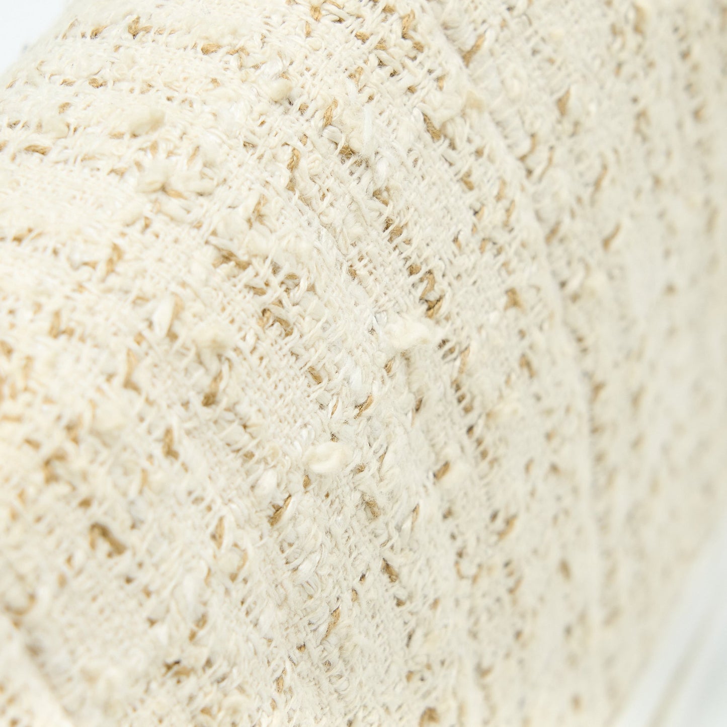 Chanel  Flap Bag Tweed / Leather White