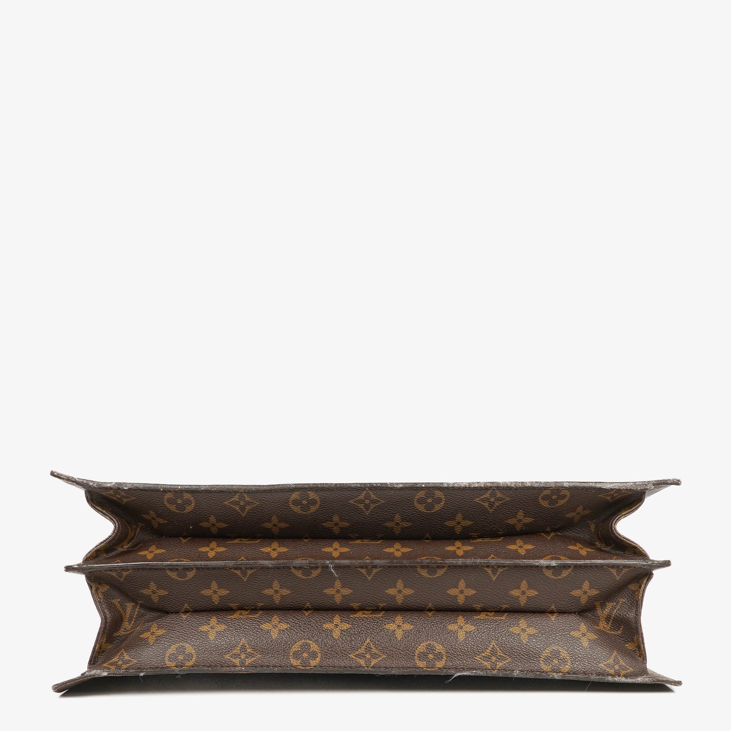 Louis Vuitton Monogram Canvas Serviette Fermoir Briefcase Bag