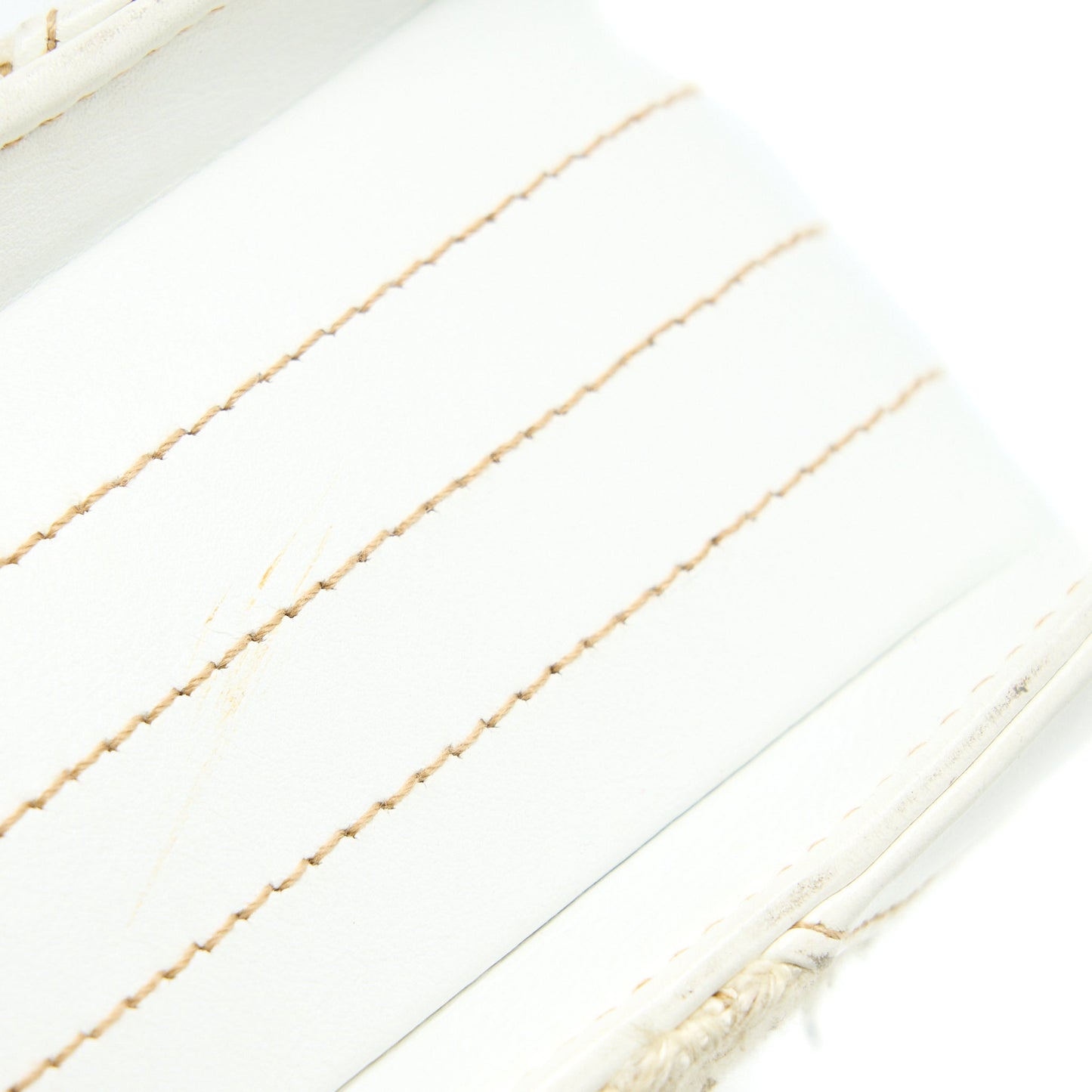Chanel  Flap Bag Tweed / Leather White