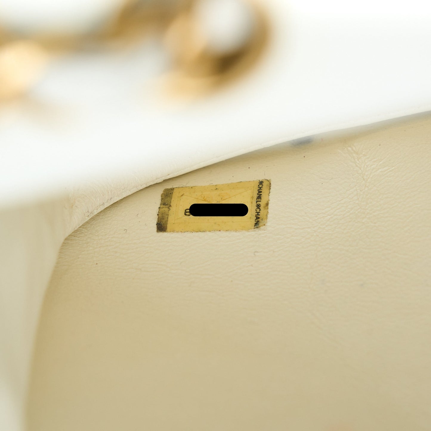 Chanel  Flap Bag Tweed / Leather White