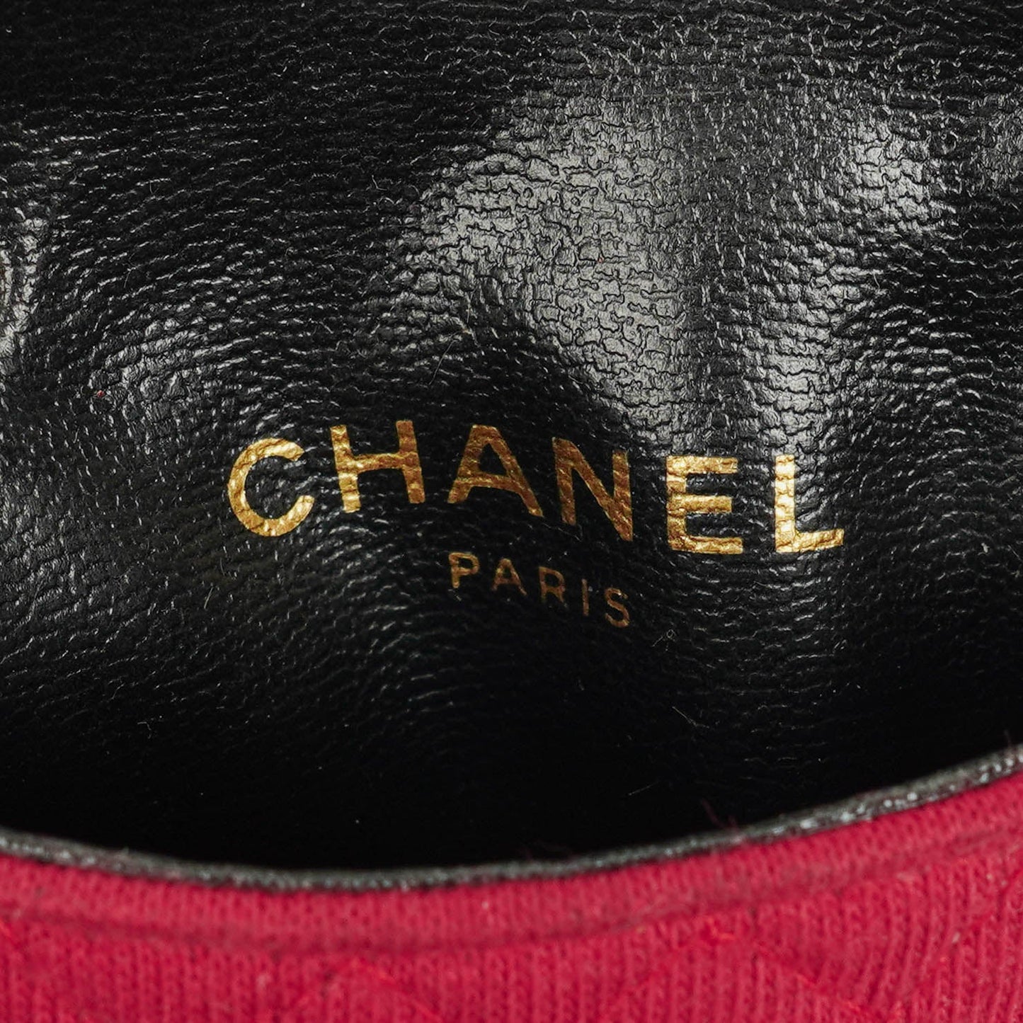 Chanel Micro Jersey Quilted Red Flap Bag