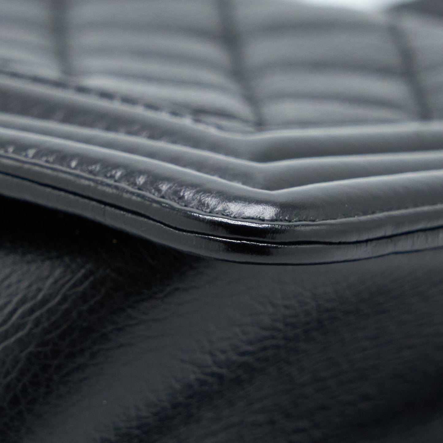 Chanel Medium Boy Bag Goathair/Calfskin Black