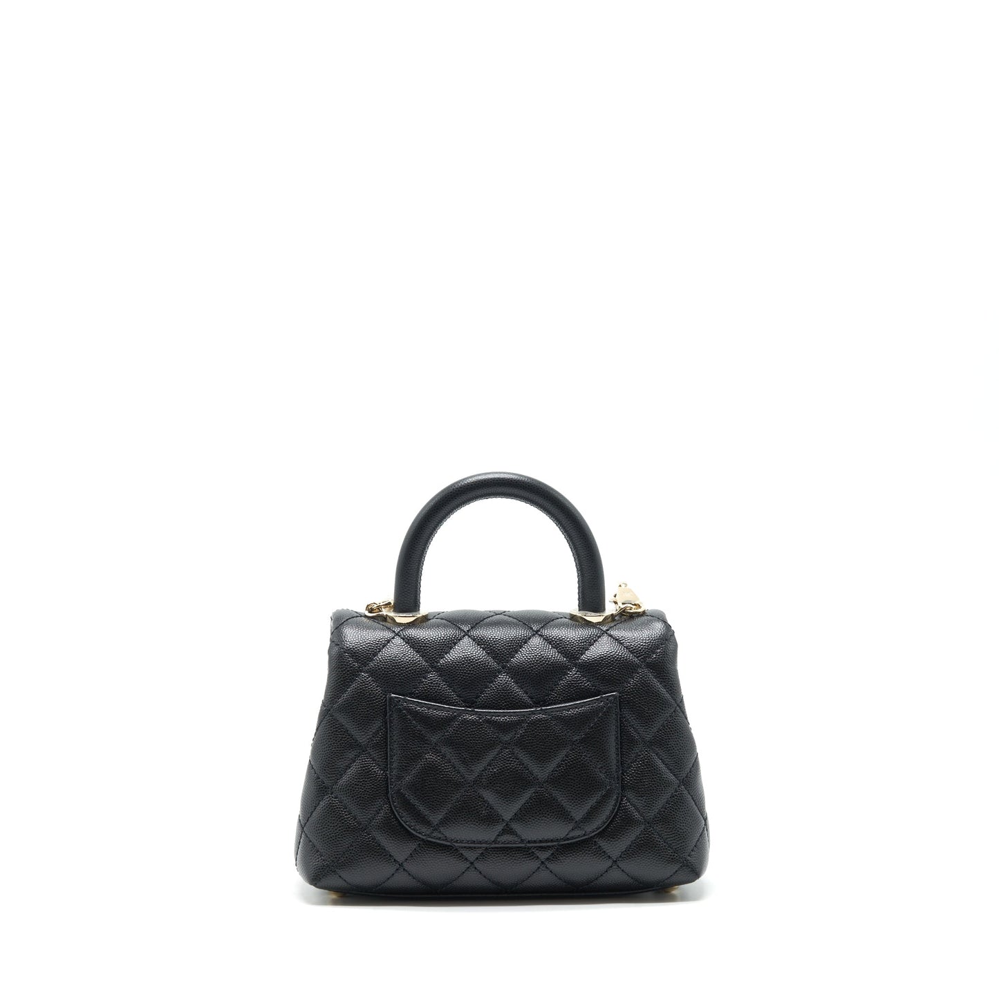 Chanel Mini Coco Handle 20cm Caviar Black L