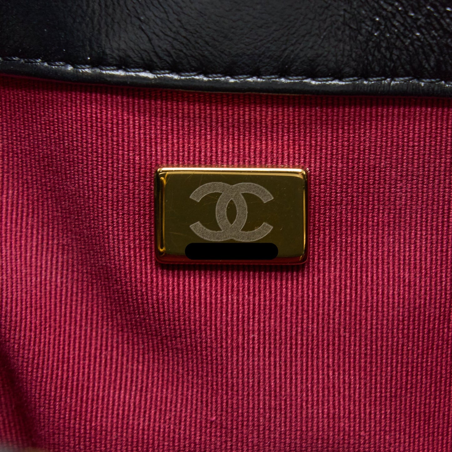 Chanel Seasonal Tote Bag Lambskin Black Brushed (Microchip)