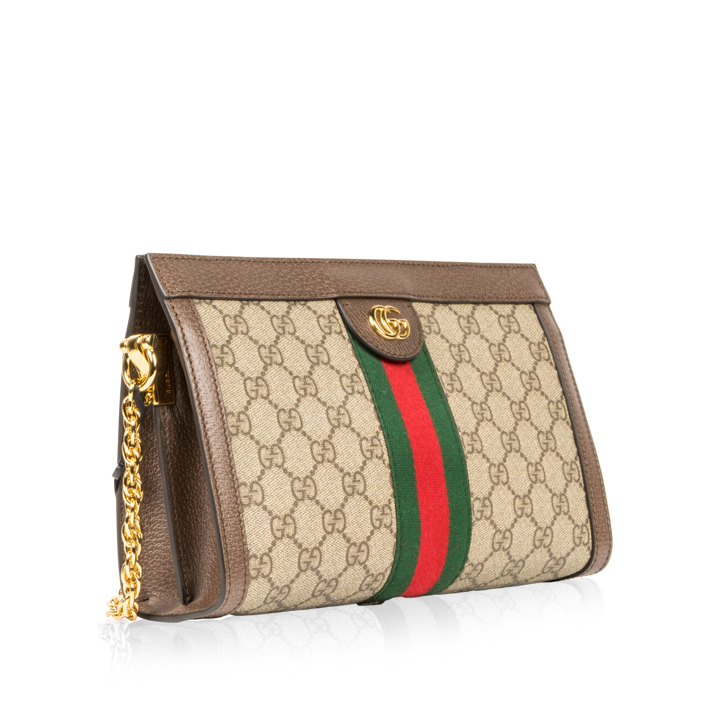 Gucci Monogram Chain Leather Shoulder Bag
