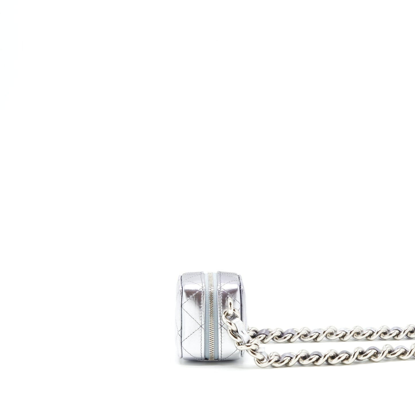 Chanel Mini Vanity with Giant Chain Silver