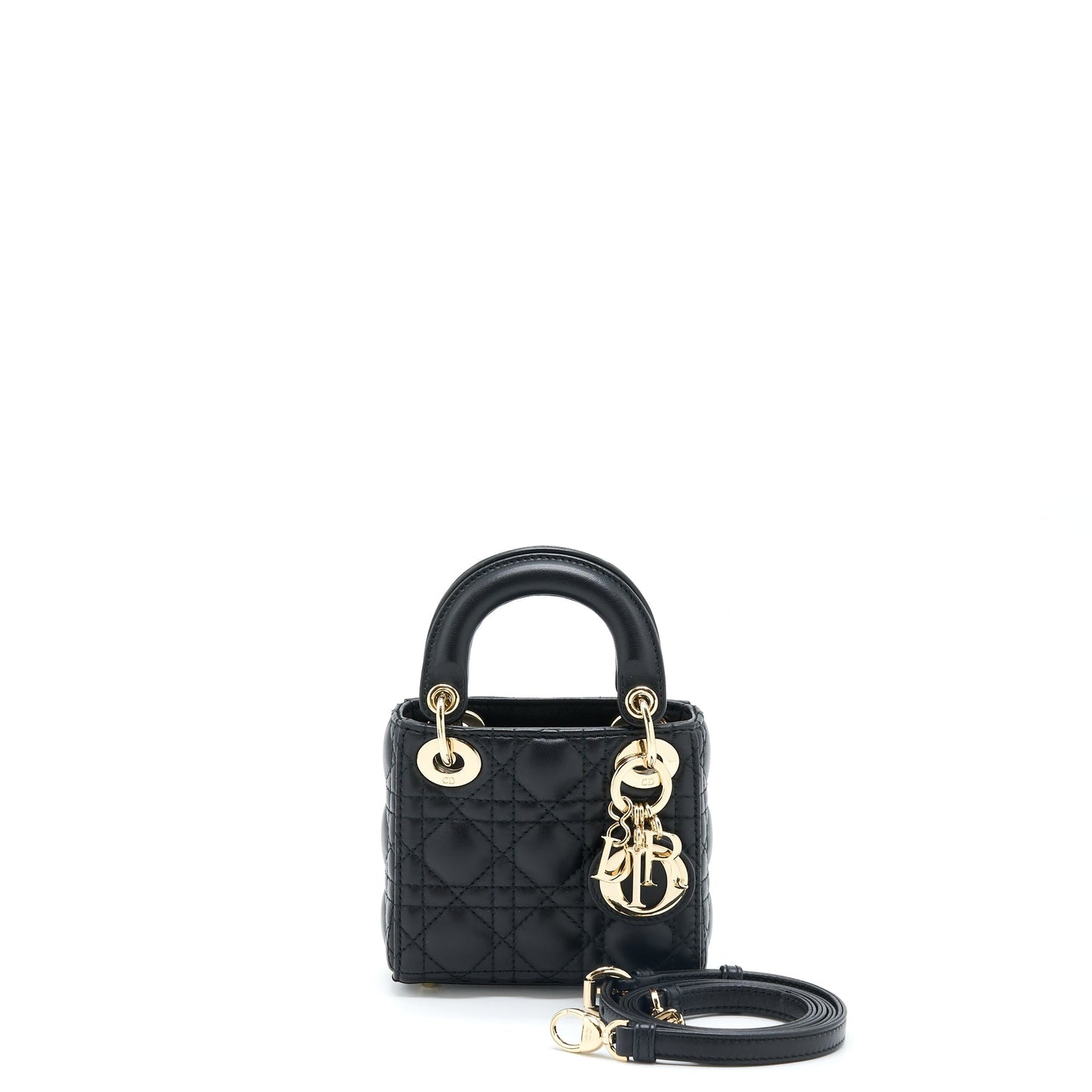 Dior Micro Lady Dior Lambskin Black
