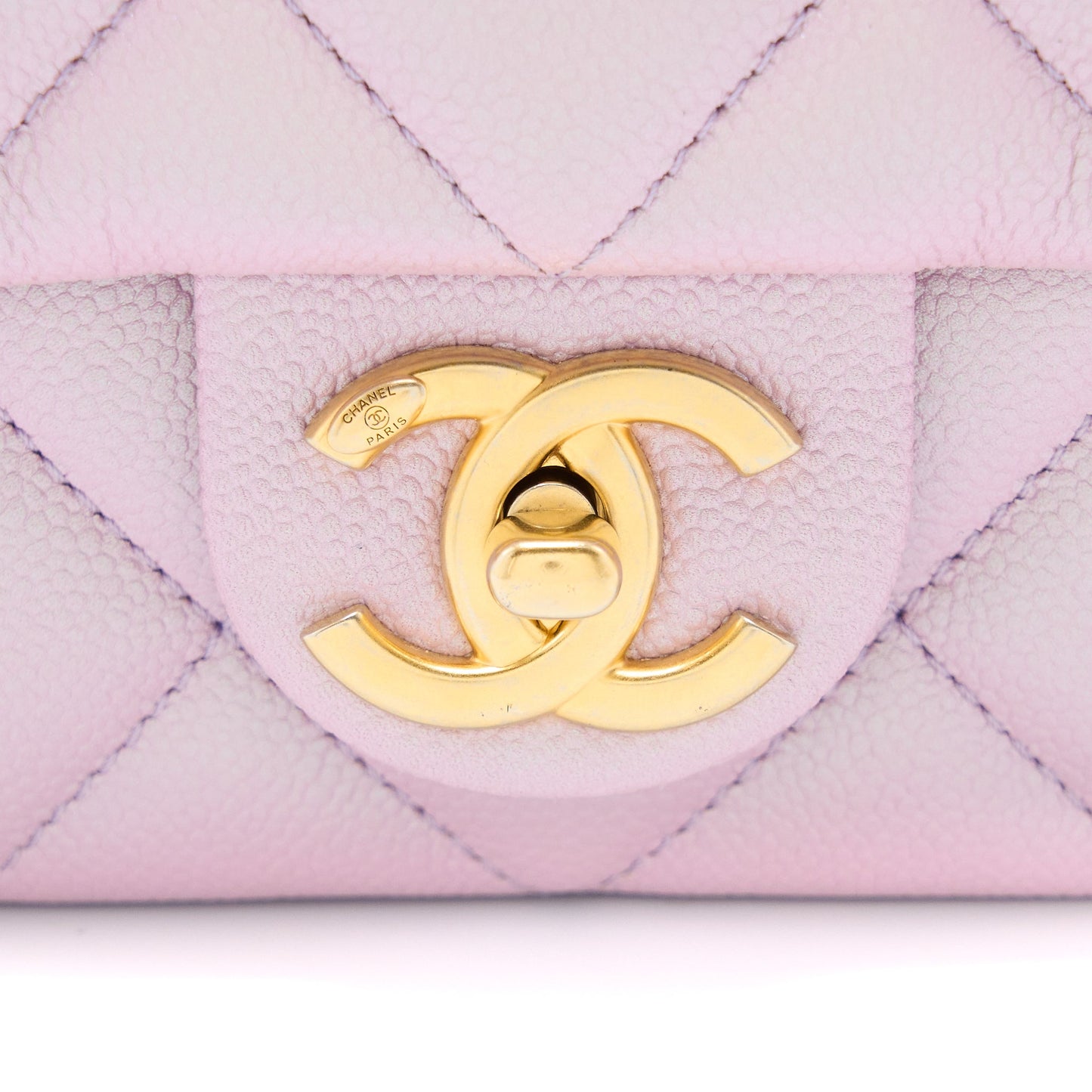 Chanel 21K My Perfect Mini Flap Bag Caviar Pink  (Microchip)