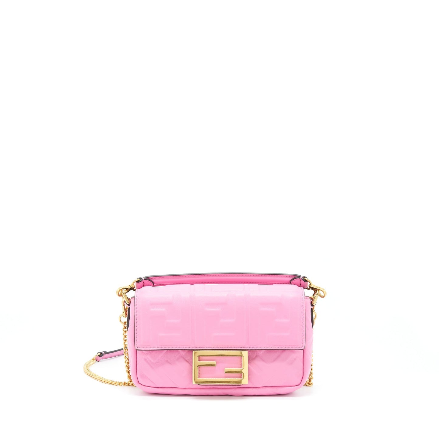 Fendi Mini Baguette Lambskin Pink