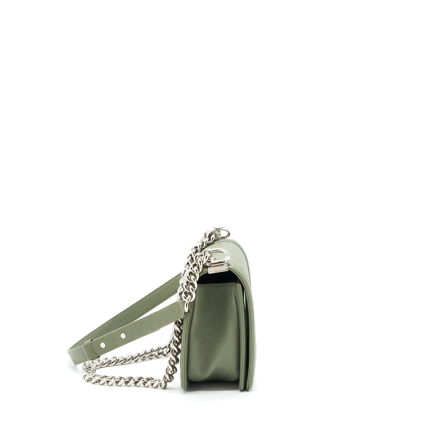 Chanel Medium Boy Bag Caviar Light Green L