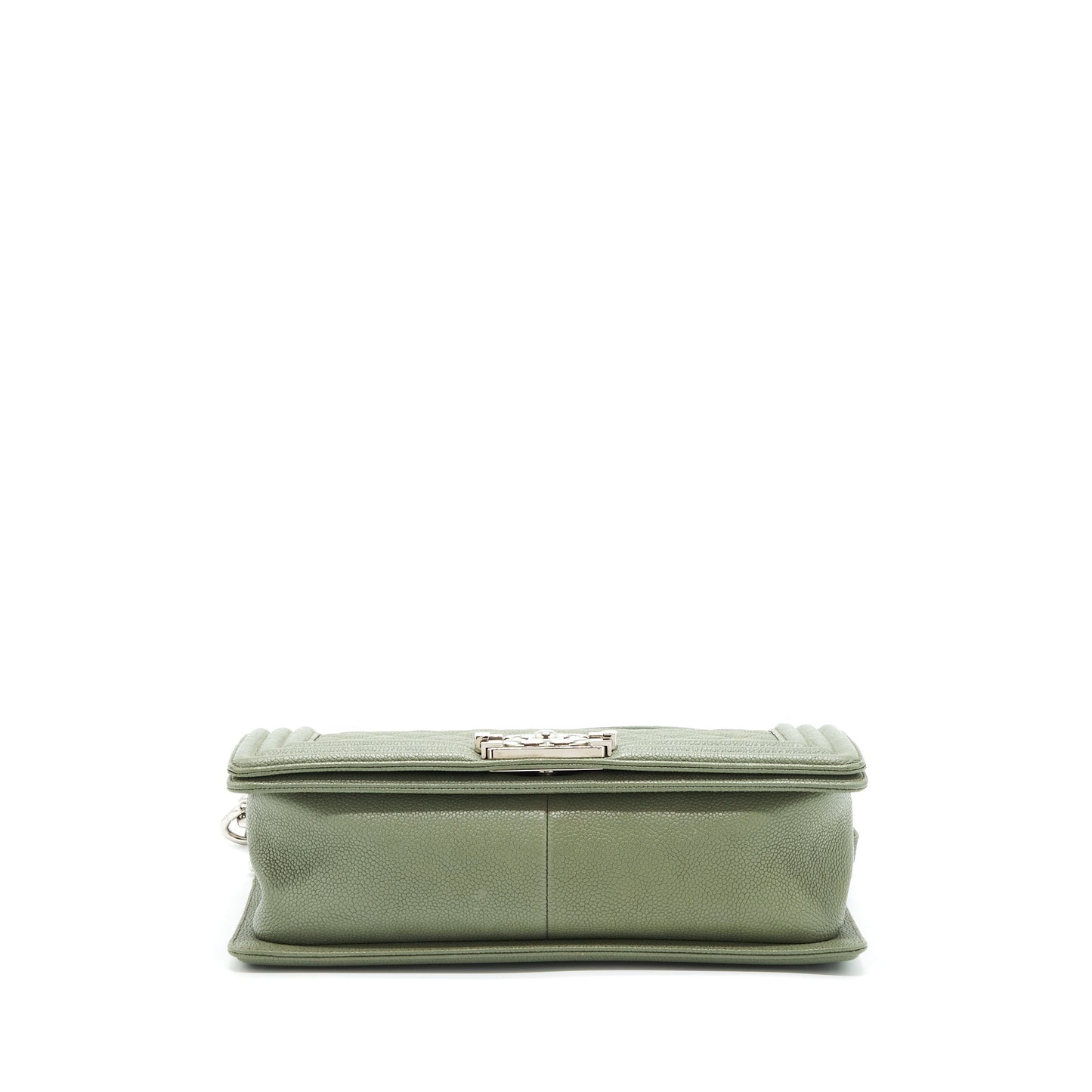 Chanel Medium Boy Bag Caviar Light Green L