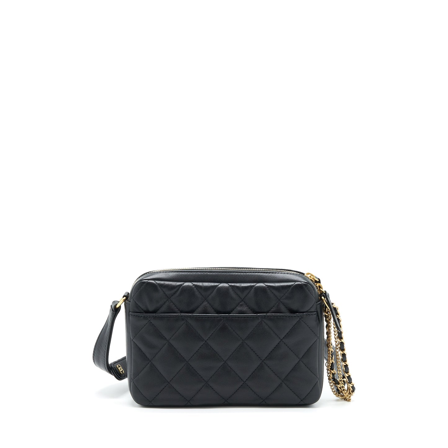 Chanel 22C Camera Bag Calfskin Black (Microchip)