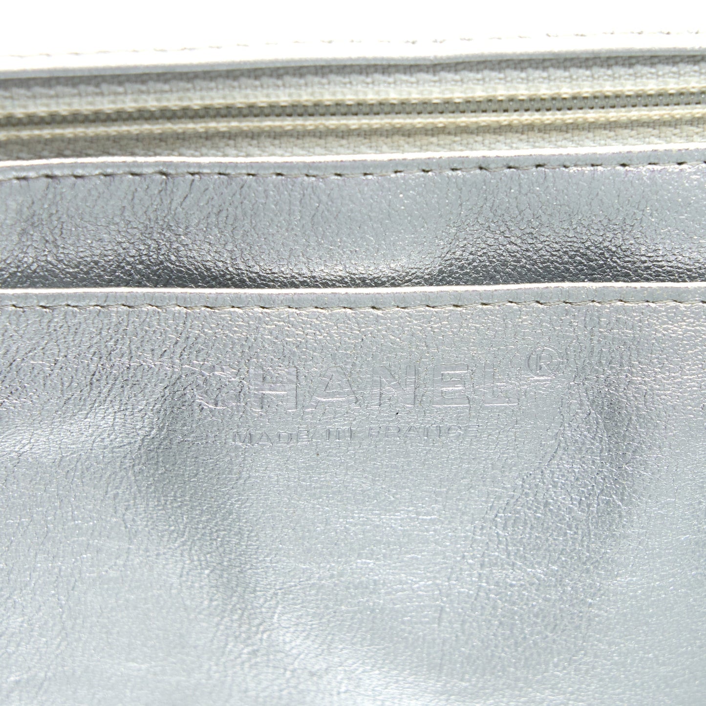 Chanel Maxi Classic Single Flap Bag Lambskin Silver