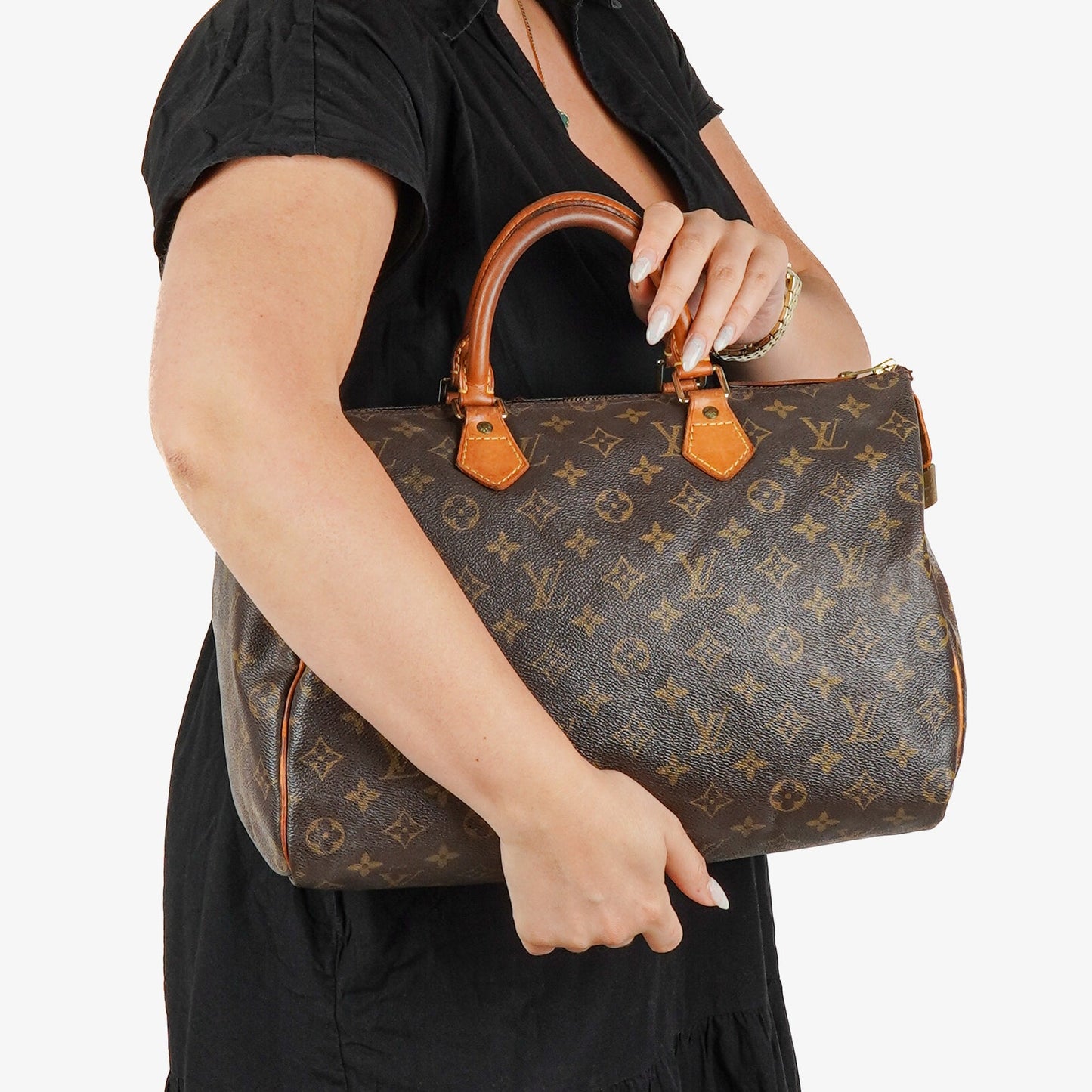Louis Vuitton  35 Monogram Canvas Handbag