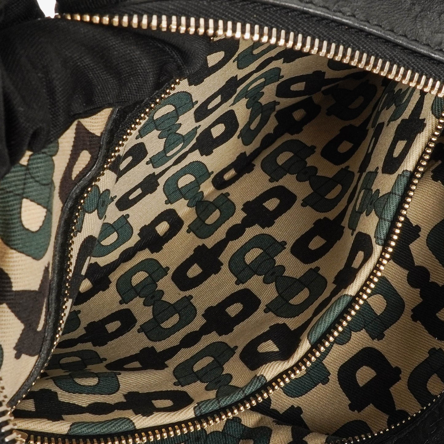 Gucci Black Horsebit Medium Leather Hobo Bag