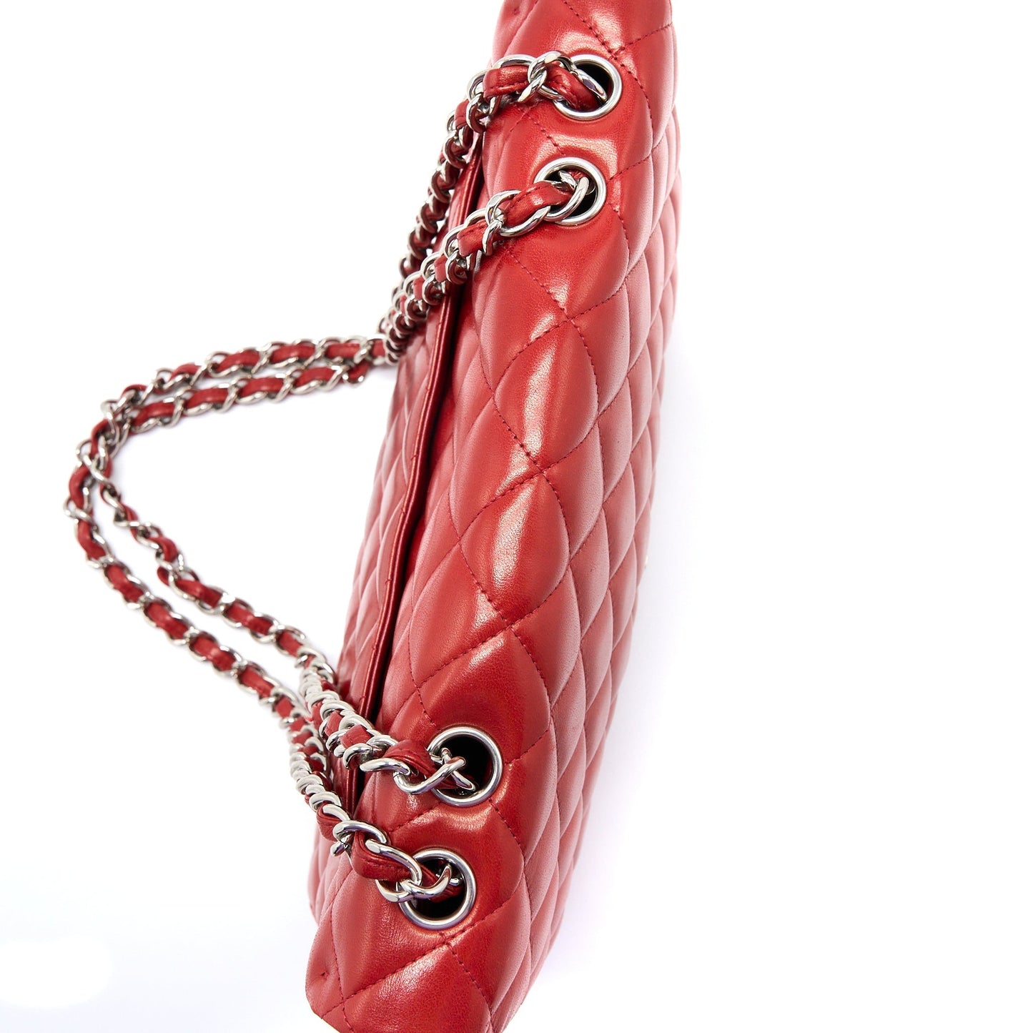 Chanel Classic Jumbo Single Flap Bag Lambskin Red