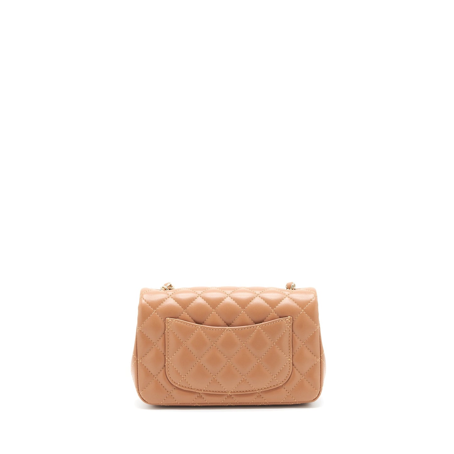 Chanel 22s Mini Rectangular Bag Lambskin Caramel L